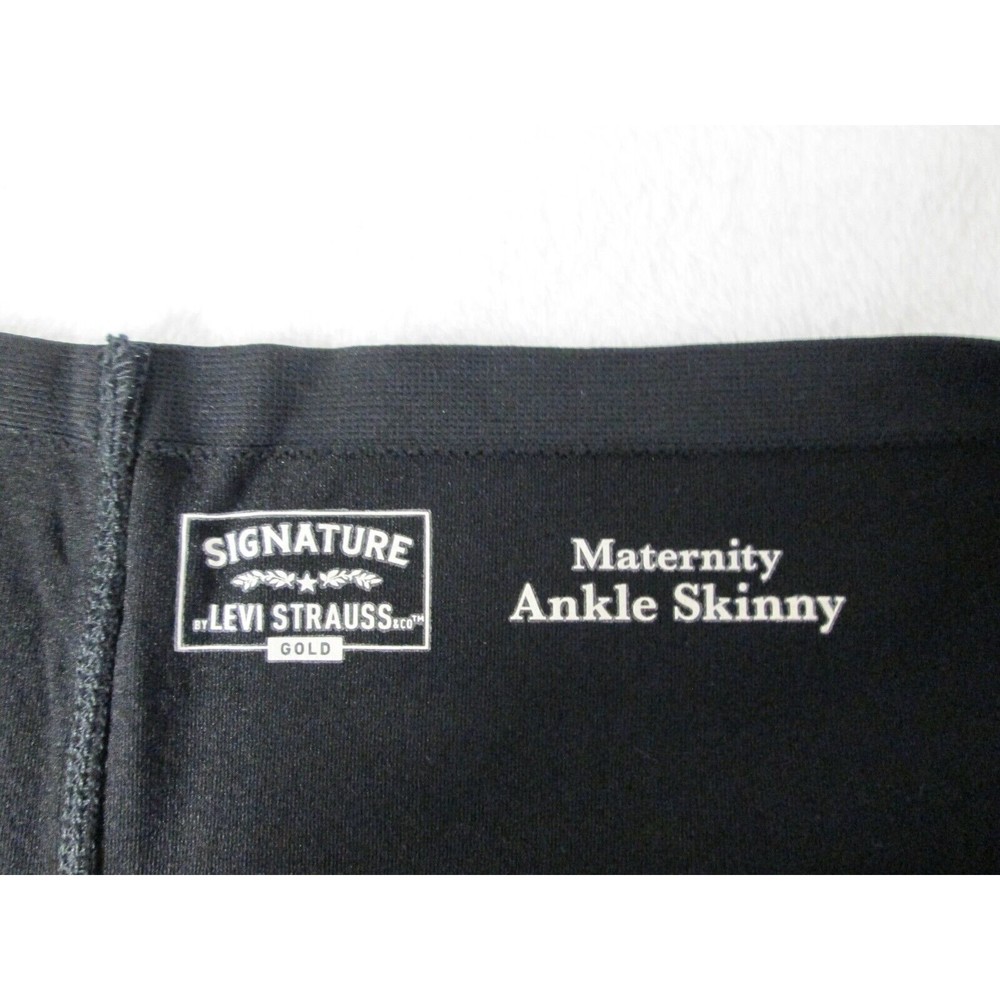 Levi's Signature Maternity Black XL Jean Panel Cotton Blend NWT B20-238 - Picture 4 of 10